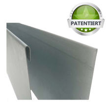 Load image into Gallery viewer, Serafin Rasenstülpkante Metall verzinkt Mähkante Beetkante L 50 cm H 20 cm