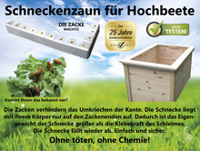 Lade das Bild in den Galerie-Viewer, Serafin Arion Schneckenzaun für Hochbeete mit Zacken als mechanischer Schneckenschutz