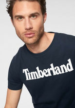 Lade das Bild in den Galerie-Viewer, Timberland Herren T-Shirt Rundhalsausschnitt Logo Print Navy vers. Größen