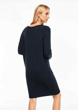 Lade das Bild in den Galerie-Viewer, s.Oliver Damen Kleid Georgia Strickkleid Wollkleid Navy Blau