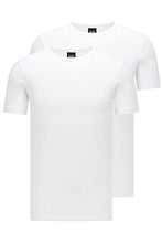 Load image into Gallery viewer, BOSS Herren T-Shirt RN 2P CO/EL Zweier-Pack T-Shirts mit Logo auf der Brust