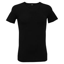 Load image into Gallery viewer, BOSS Herren T-Shirt RN 2P CO/EL Zweier-Pack Slim-Fit T-Shirts mit vertikalem Logo