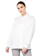 Lade das Bild in den Galerie-Viewer, Tommy Hilfiger Damen Hemdbluse Langarm Weiss (10) S