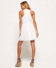 Load image into Gallery viewer, Superdry Damen Kleid Samantha Racer Weiss (100) XL