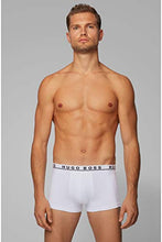 Load image into Gallery viewer, BOSS Herren Trunk 3P CO/EL Dreier-Pack Boxershorts aus Stretch-Baumwolle mit Logo am Bund