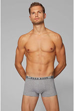 Load image into Gallery viewer, BOSS Herren Trunk 3P CO/EL Dreier-Pack Boxershorts aus Stretch-Baumwolle mit Logo am Bund