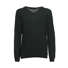 Carica l'immagine nel visualizzatore di Gallery, Calvin Klein Jeans Herren Pullover V-Neck aus hochwertiger Wolle Dunkelgrün