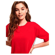 Carica l'immagine nel visualizzatore di Gallery, Superdry Georgia Sweat Damen Kleid Festive Red