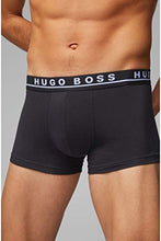 Load image into Gallery viewer, BOSS Herren Trunk 3P CO/EL Dreier-Pack Boxershorts aus Stretch-Baumwolle mit Logo am Bund