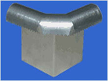 Load image into Gallery viewer, Serafin Arion Schneckenzaun Ecke Metall verzinkt Schneckenabwehr Schutz vor Schnecken