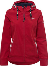 Cargar imagen en el visor de la galería, Chaqueta softshell anorak para mujer Schmuddelwedda roja XS