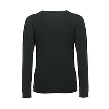 Carica l'immagine nel visualizzatore di Gallery, Calvin Klein Jeans Herren Pullover V-Neck aus hochwertiger Wolle Dunkelgrün