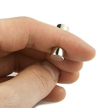Load image into Gallery viewer, Scheiben- Rundmagnet Ø 8x 5mm - Neodym N45, Nickel - hält 2,5kg - Magnetscheiben - starke Supermagnete mit extremer Haftkraft für Kühlschrank Magnet
