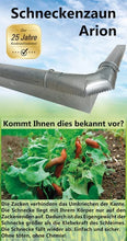 Load image into Gallery viewer, Serafin Arion Schneckenzaun Starterset, Schneckenabwehr, Schutz vor Schnecken
