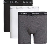 Cargar imagen en el visor de la galería, Calvin Klein Herren Boxer in Grau, Vorderansicht mit elastischem Bund