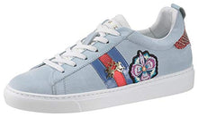 Load image into Gallery viewer, La Martina Damen Sneaker Camoscio Sky Way hellblau aus Leder und Synthetik