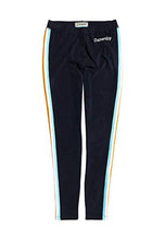 Carica l'immagine nel visualizzatore di Gallery, Superdry Damen Leggings Eclipse Navy in Frontansicht mit Streifendetail