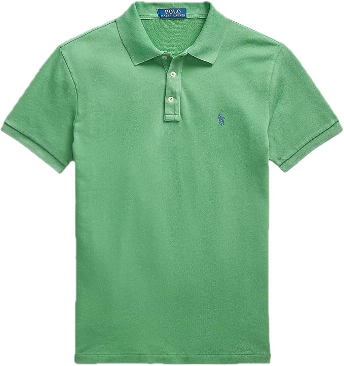 Ralph Lauren Herren Poloshirt Custom Slim Fit Grün | 100% Baumwolle | Größe S
