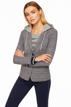Lade das Bild in den Galerie-Viewer, KangaROOS sportlicher Karo Damen Blazer mit Kapuze

