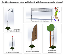 Lade das Bild in den Galerie-Viewer, Vielseitig einsetzbarer Bodenanker für Garten und Freizeit
