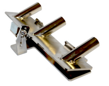 Cargar imagen en el visor de la galería, Edelstahl Grillaufsatz von Serafin, verstellbare Grillhilfe für Feuerschalen und Grillroste, flexibel montierbar, robustes Zubehör für Gasgrill, Smoker und Feuerschalen – hochwertige Qualität aus Deutschland, Outdoor-Kochen &amp; BBQ Zubehör.
