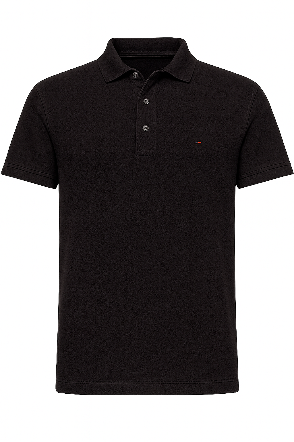 Tommy Hilfiger Herren Poloshirt Schwarz Slim Fit