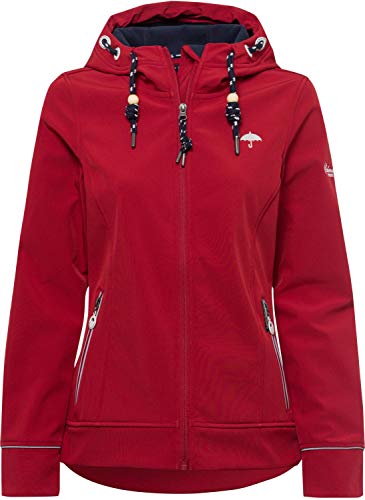 Chaqueta softshell anorak para mujer Schmuddelwedda roja XS