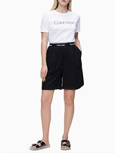 Carica l&#39;immagine nel visualizzatore di Gallery, Getragene Calvin Klein Damen Shorts Schwarz, Relax Fit
