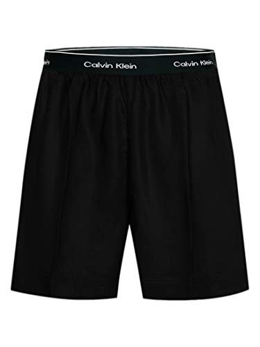 Calvin Klein Damen Shorts in Schwarz aus Lyocell mit Elastikbund