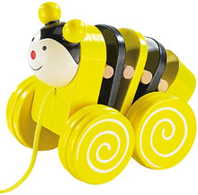 Carica l&#39;immagine nel visualizzatore di Gallery, Raupe Timmy aus Holz von Playtastic mit Ziehschnur
