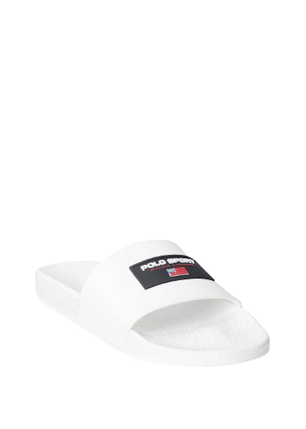 Ralph Lauren Herren Badesandale Polo Sport in Weiß mit Logo-Print